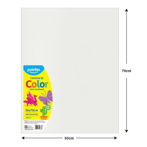 [CT-737] CARTULINA ESCOLAR - BLANCO (50x70CM) 