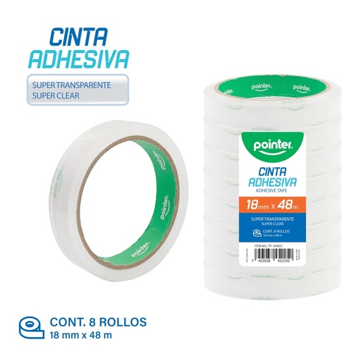 [TP-1848SC] CINTA ADHESIVA (40mic x 18mm x 48m)