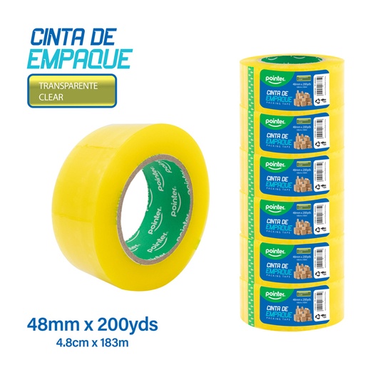 [TP-48200A] CINTA ADHESIVA DE EMPAQUE (48mm x 200yd) 40mic