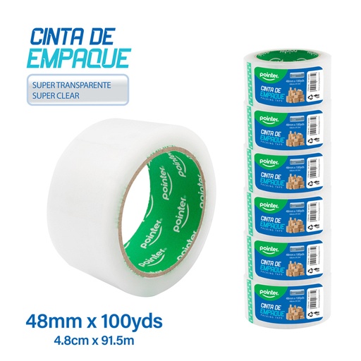 [TP-48100C] CINTA ADHESIVA DE EMPAQUE (48mmx100yd) 40mic