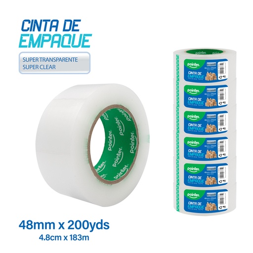 [TP-48200C] CINTA ADHESIVA DE EMPAQUE (48mmx200yd) 40mic