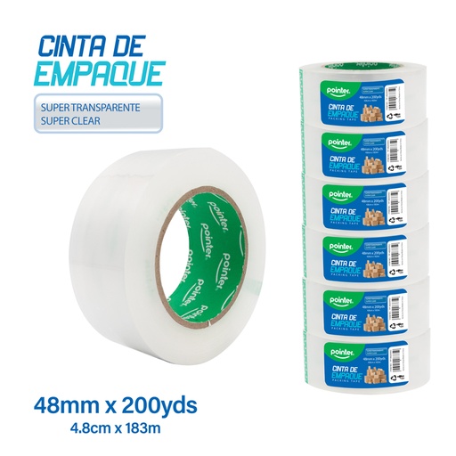 [TP-48200SC] CINTA ADHESIVA DE EMPAQUE (48mmx200yd) 40mic