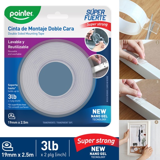 [NMT-19252] CINTA DOBLE CONTACTO DE GEL 19mmx2.5m