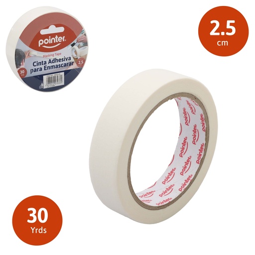 [MS30-25] CINTA PARA ENMASCARAR 1" x 30 YDS