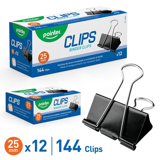 [DC-25MM] CLIPS 25MM x12PZAS