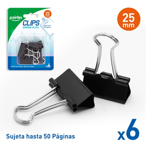 [DC-25MM-6] CLIPS 25MM x6PZAS