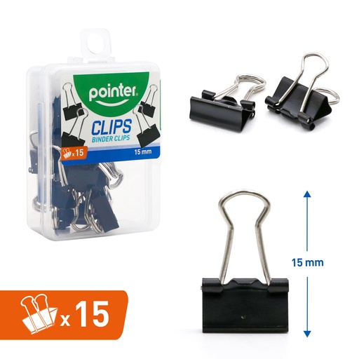 [BXDC-15MM-B] CLIPS 15MM x15PZAS