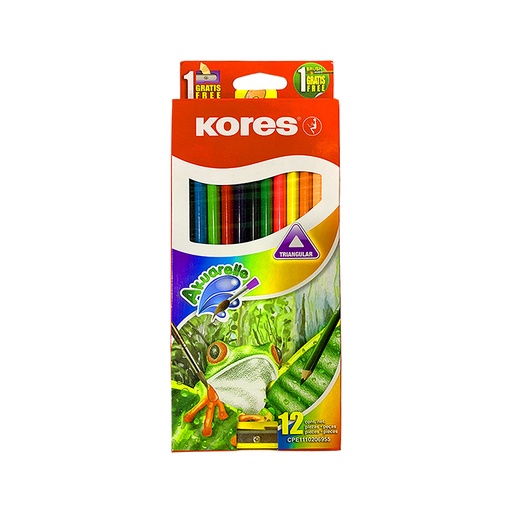 [93812.52] COLORES KORES ACUARELABLES X12