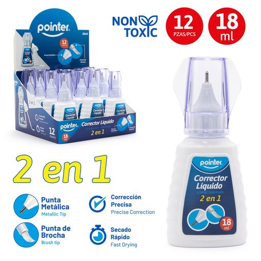 [AS-888] CORRECTOR LIQUIDO 2 EN 1