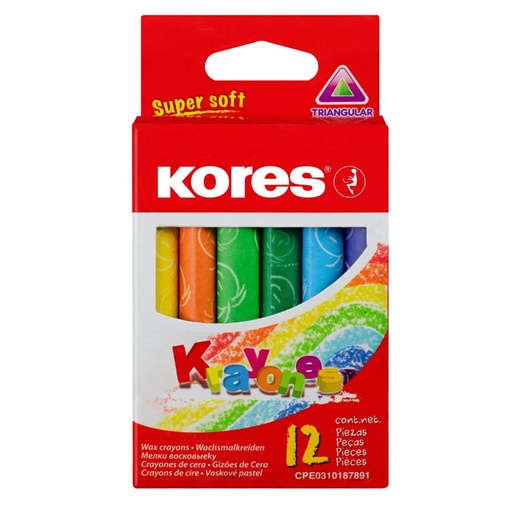 [33101.53] CREYONES DE CERA TRIANGULARES x12PZS