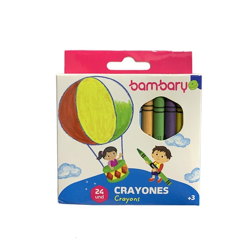 [250-2015/201] CRAYONES COLORES VIVOS x24UND