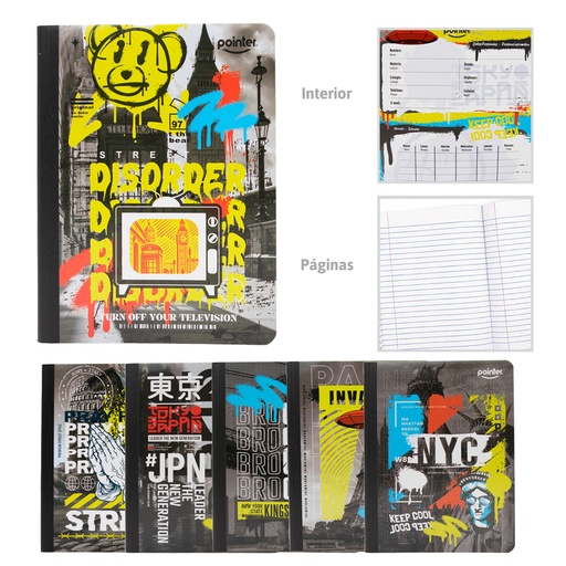 [COS-17] CUADERNO COSIDO RAYA ANCHA