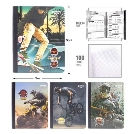 [80235-DP3-SQ] CUADERNO CUADRITO (DEPORTE)