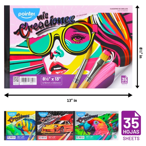 [DB-80955-35] CUADERNO DE DIBUJO 35 HOJAS