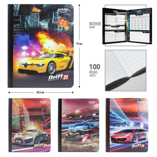 [80235-CR3-DL] CUADERNO DOBLE LINEA (CARRO)