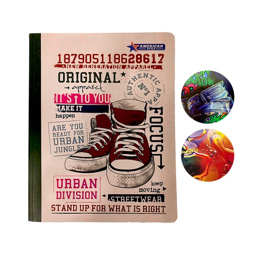 [AM04-GIRLDR] CUADERNO DOBLE LINEA PARA NIÑA X3