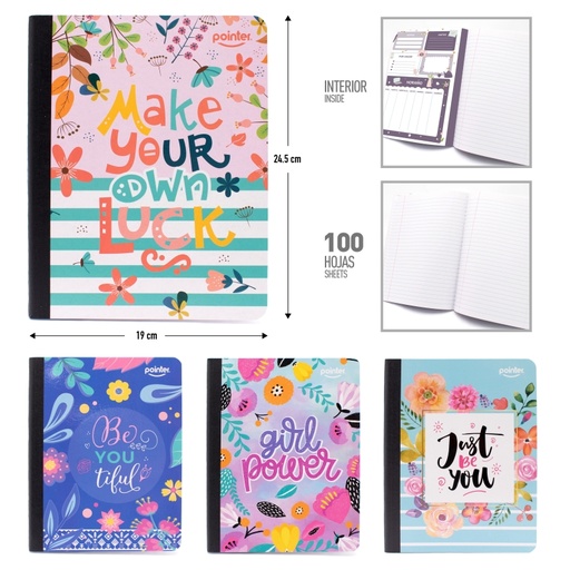 [80235-LT3] CUADERNO RAYA ANCHA (LETTERING)