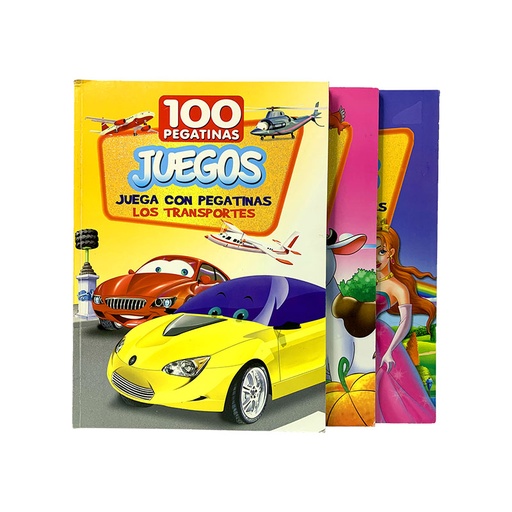 [9789807455411me] CUENTO COLECCIÓN 100 PEGATINAS CON JUEGOS