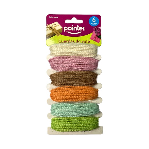 [ANC-2268] CUERDA DE YUTE 5m x 6 COLORES