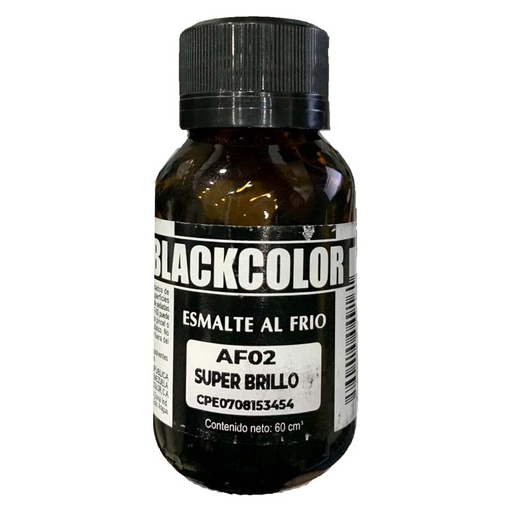 [AF02] ESMALTE AL FRIO SUPER BRILLO BLACKCOLOR 60ML