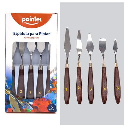 [93-BOX] ESPATULA PARA PINTAR x5PZAS