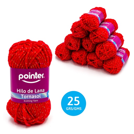 [MT-KY-25G-RD] ESTAMBRE TORNASOL ROJO