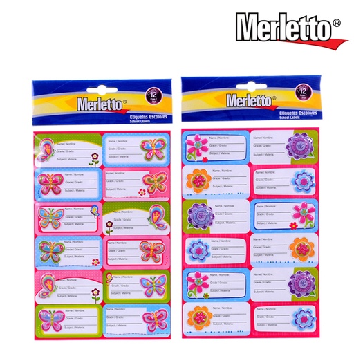 [780-6640931] ETIQUETAS ESCOLAR
