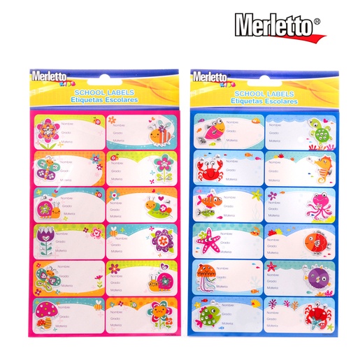 [780-6642399] ETIQUETAS ESCOLARES