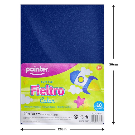 [FLT-1-SB] FIELTRO AZUL 20X30CM 