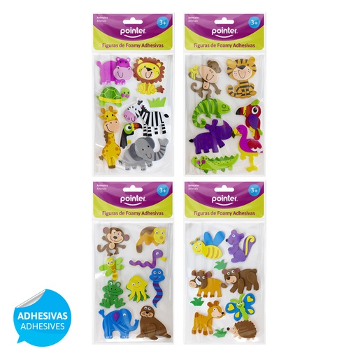 [ANC-1846] FIGURAS DE FOAMY ADHESIVAS (ANIMALES)