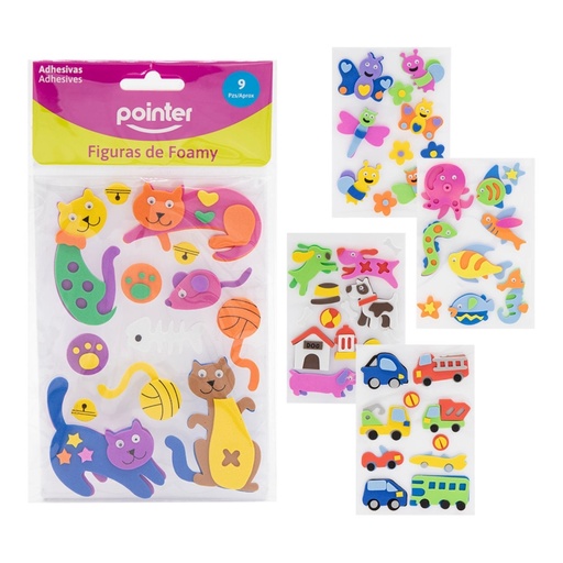 [EVA-01] FIGURAS DE FOAMY ADHESIVAS