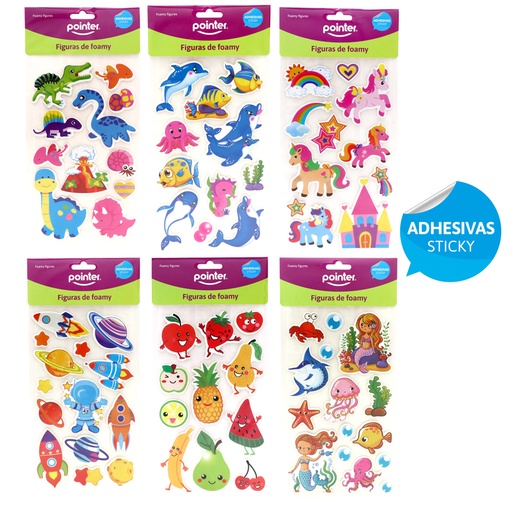 [ANC-23157] FIGURAS DE FOAMY ADHESIVAS