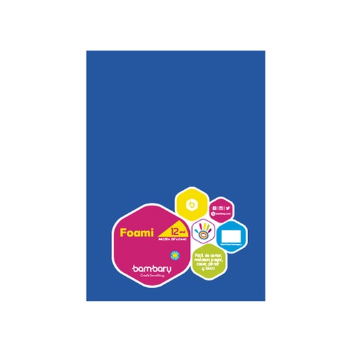 [102-1050/475] FOAMI LISO AZUL CARTA (20X30CM)