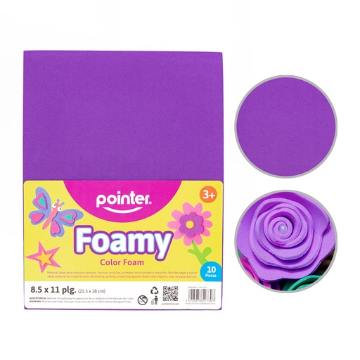 [EVA-7025] FOAMI LISO MORADO CARTA  (20X30CM)