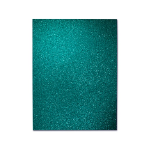 [0549.026.6] FOAMI ESCARCHADO AGUAMARINA CARTA (20X30CM) 