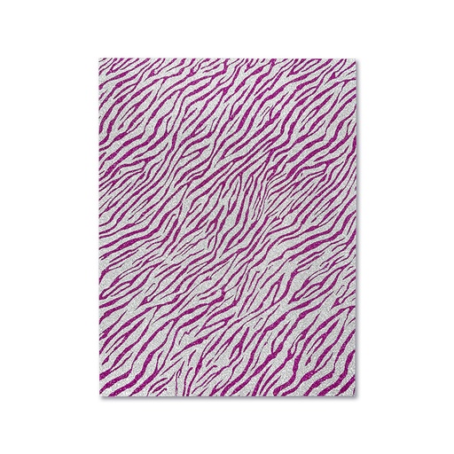 [011.013.7] FOAMY ESTAMPADO FUCSIA CEBRA - DOBLECARTA 40x60CM