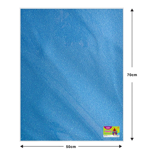 [IR-EVA-7005-57] FOAMI ESCARCHADO AZUL CIELO MEDIANO (50X70CM)