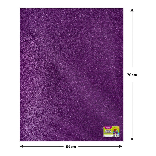 [GL-EVA-7019-57] FOAMY ESCARCHADO LILA - GRANDE (50x70CM)