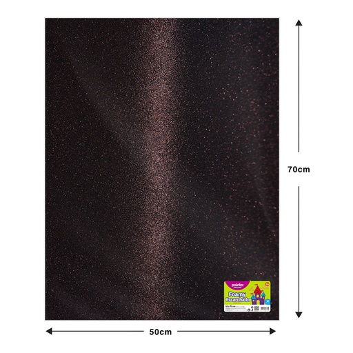 [GL-EVA-7014-57] FOAMI ESCARCHADO MARRON MEDIANO (50X70CM)
