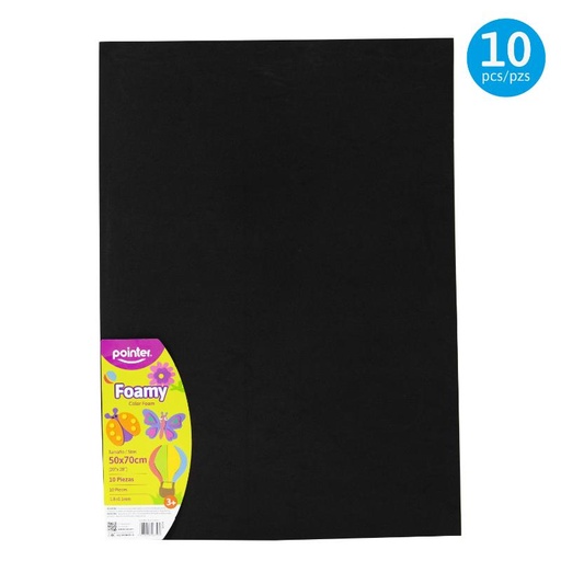 [EVA-7028-57] FOAMI LISO NEGRO MEDIANO (50X70CM)