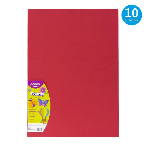[EVA-7002-57] FOAMI LISO ROJO MEDIANO (50X70CM)