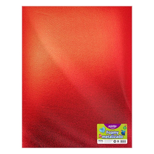 [MT-EVA-7002-57] FOAMY METALIZADO ROJO - GRANDE (50x70CM)