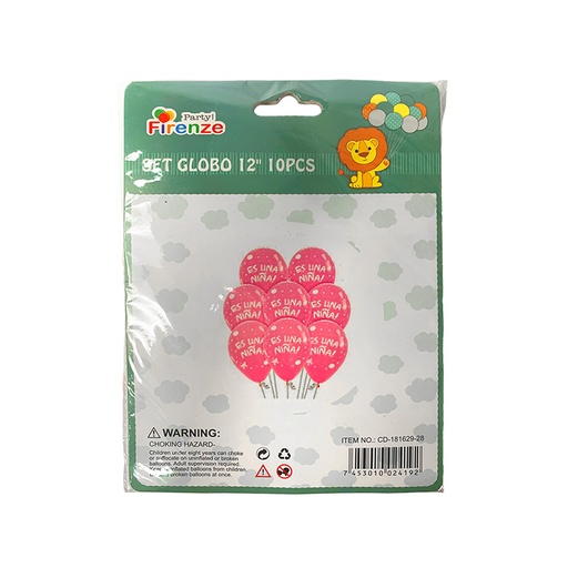 [CD-181629-28] GLOBO ES UNA NIÑA!