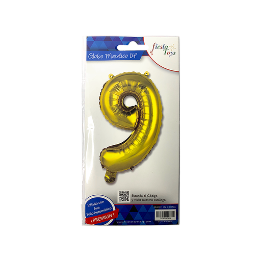 [SL/14-GO-9] GLOBO METALICO 14" N 9