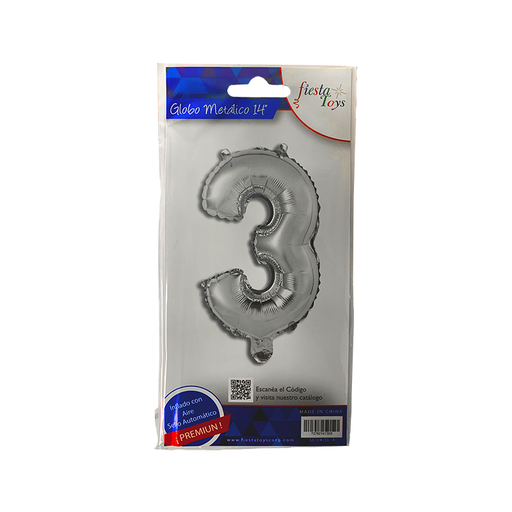 [SL/14-SL-3] GLOBO METÁLICO N3 14 