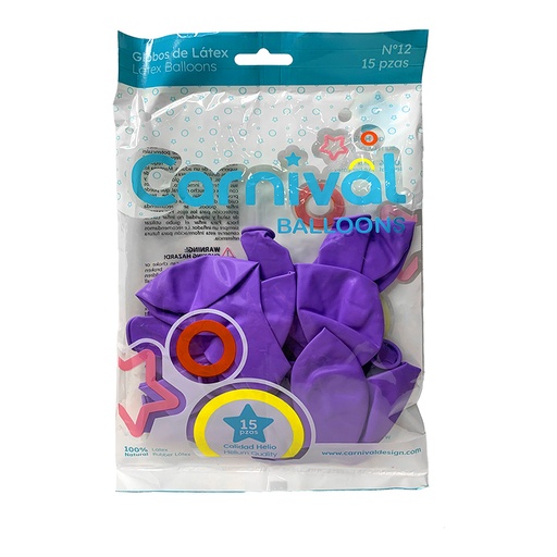 [CA-G15-PUR] GLOBOS DE 15 PURPURA