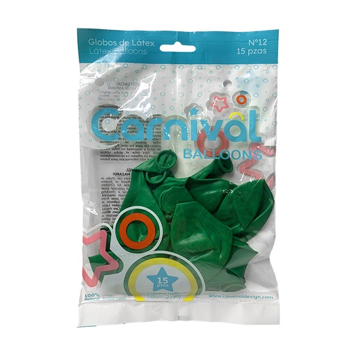 [ CA-G15-GRE              ] GLOBOS DE 15 VERDE
