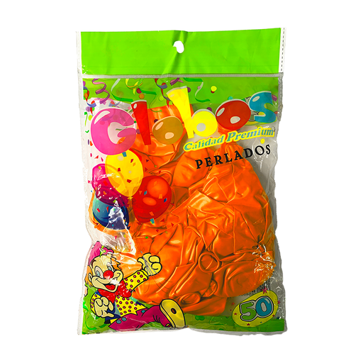 [GL-NRJ-50] GLOBOS DE 50 NARANJA