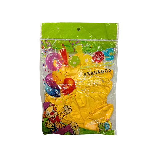 [236548881AMARILLO] GLOBOS DE 50 PERLADOS AMARILLO