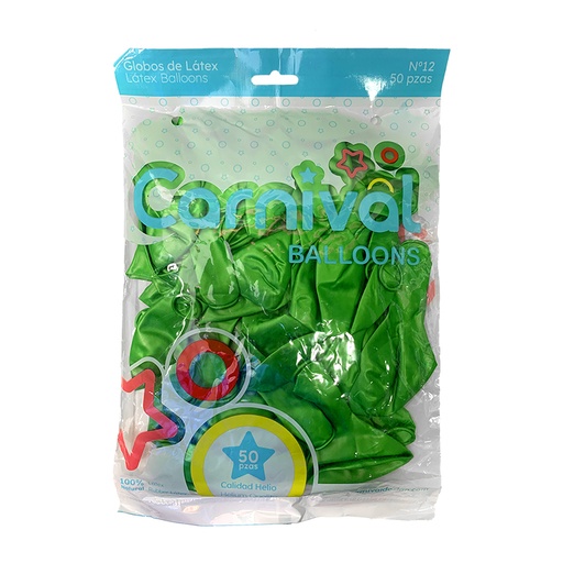 [ CA-G50-GRPER            ] GLOBOS DE 50 VERDE PERLADO